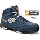 Scarpa antinfortunistica Lotto Works FLEX 800 MID S3 Blu - Con soletta Memory Foam