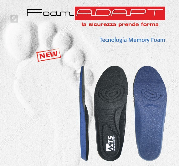 Solette in memory foam per scarpe da lavoro