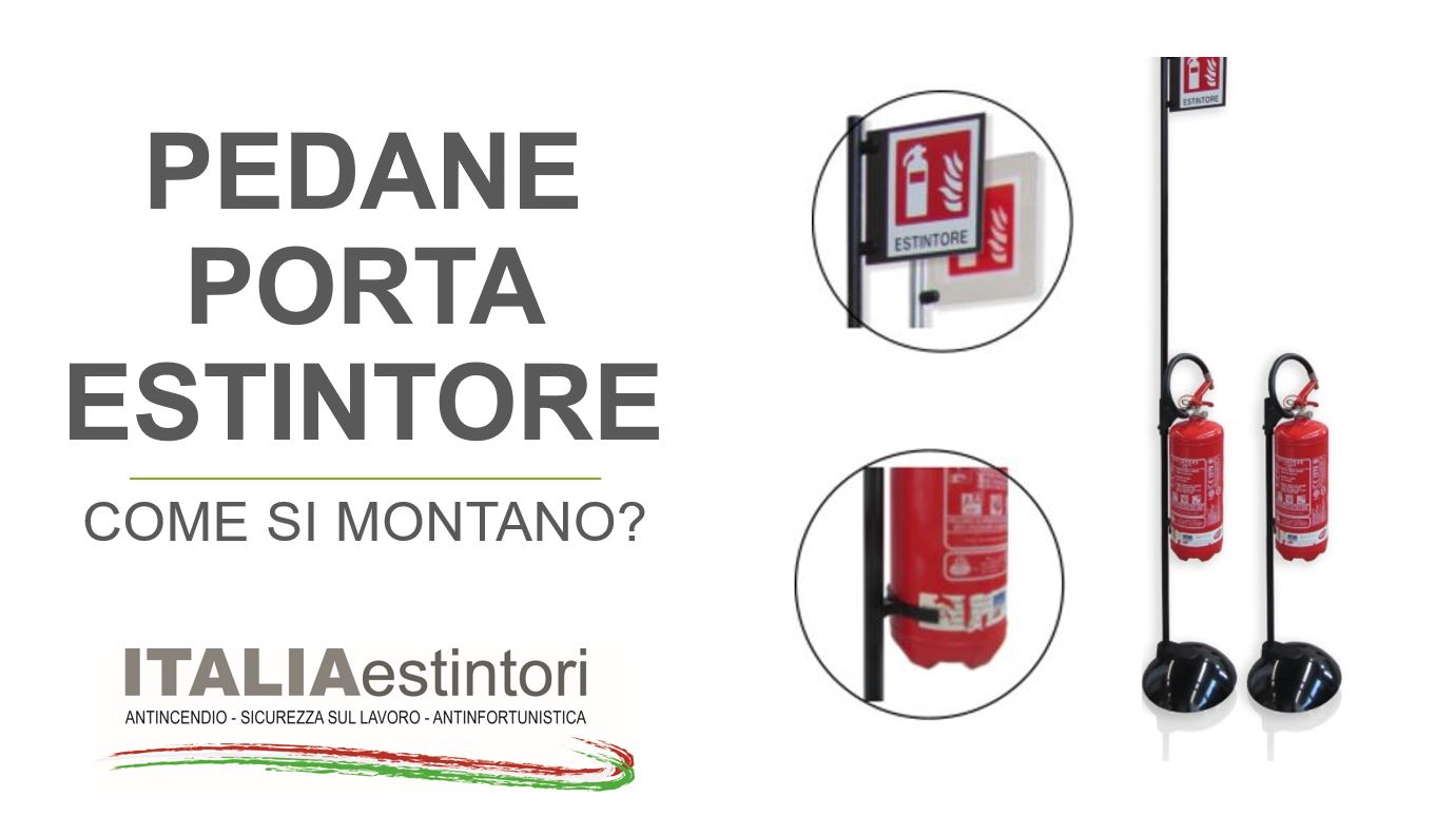 Pedane porte estintori: istruzioni di montaggio