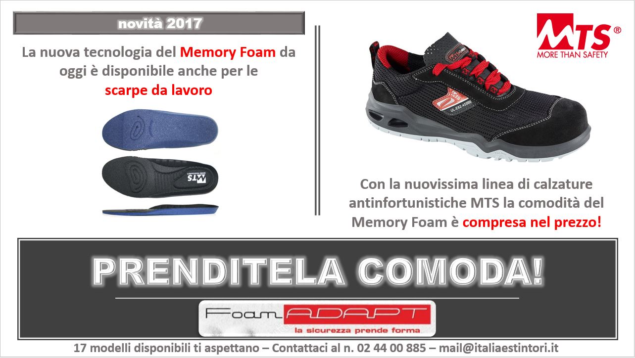 scarpe da lavoro memory foam