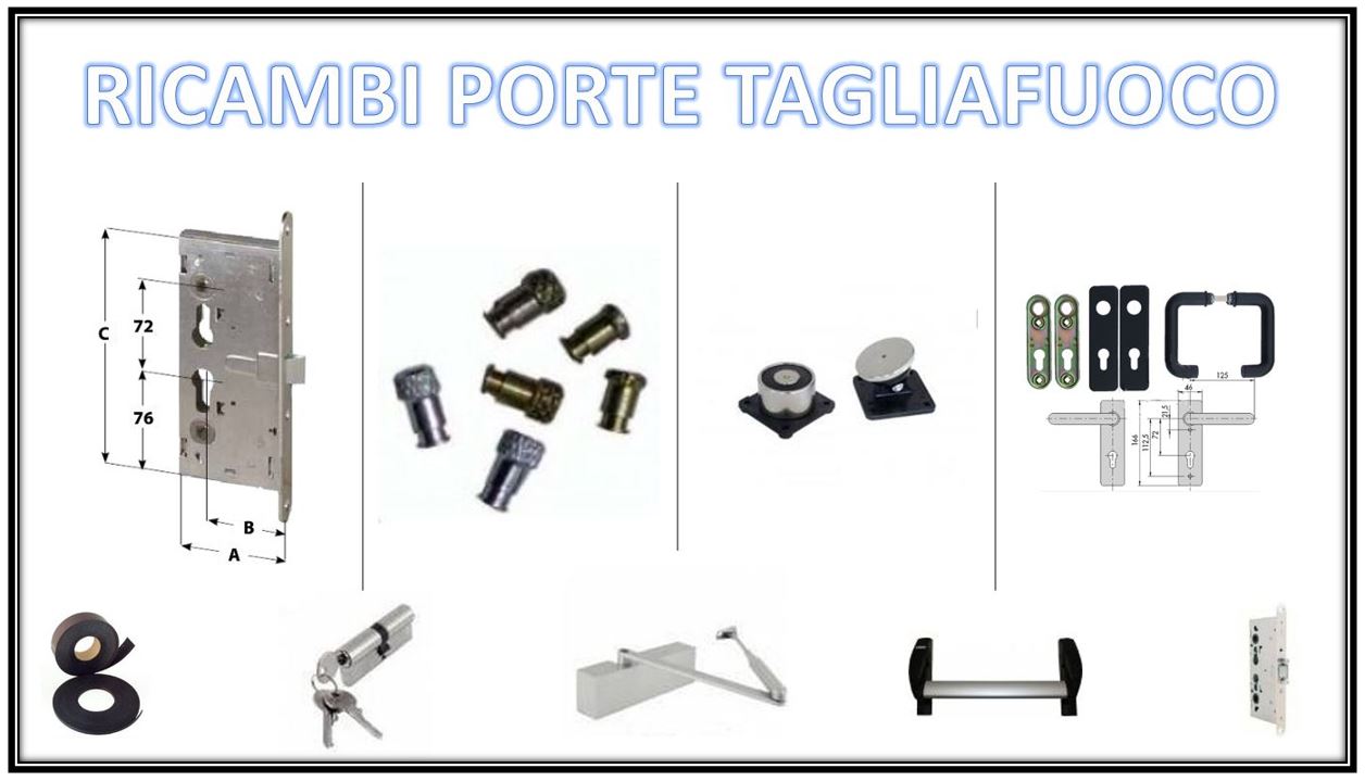 Ricambi per porte REI e uscite di emergenza