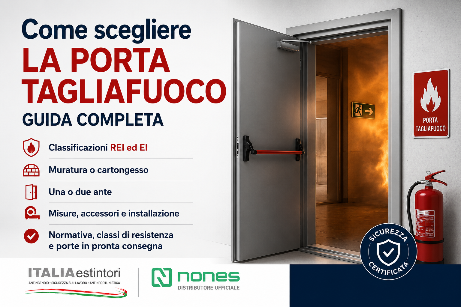 Differenza tra porte REI ed EI: cosa significa davvero?
